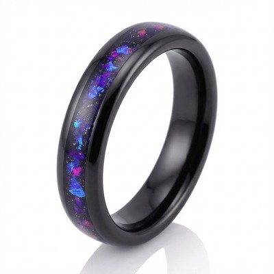 Nebula Ring, Space Ring, Galaxy Ring, Sandstone Ring, Mens Wedding Band, Womens