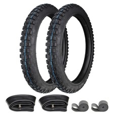 2x Reifen Cross Enduro 2.25-17 Zoll + Schlauch + Felgenband für Hercules Optima