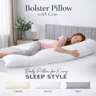 Luxury Bolster Pillow with Free Pilowcase/Cover,Orthopedic Long Pregnancy Pillow