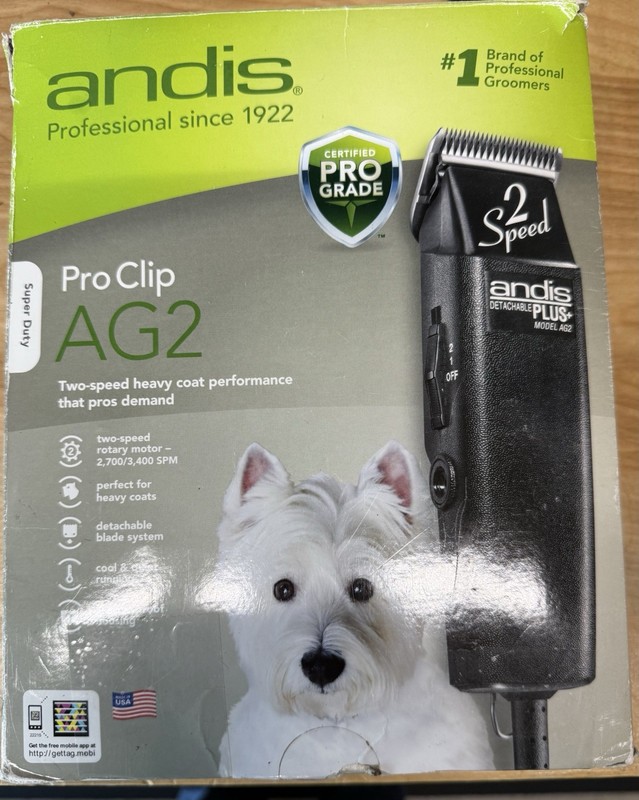 Andis ProClip AG 2-Speed Detachable Blade Clipper SUPER DUTY - PRO GRADE