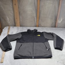 North Face Jacket Boys Large Black Denali Polartec Fleece Recycled Outdoor Fall