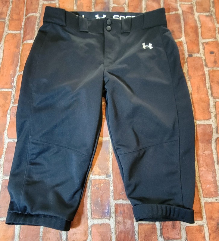 Under Armour Girls Youth Large YL Black Next Utility Softball Knicker Pants