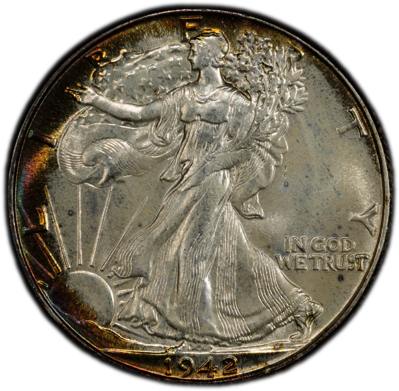 1942 50C Walking Liberty Half Dollar PCGS MS68