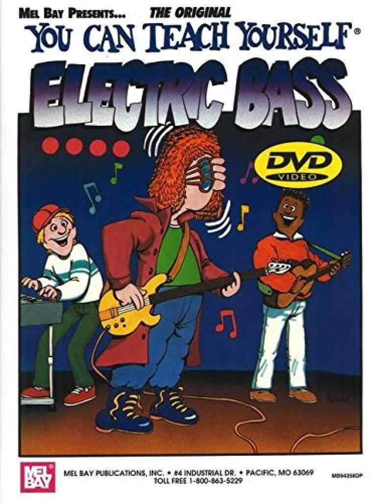 You Can Teach Yourself Electirc Bass Mike Hiland Book and DVD Bass Guitar [TAB]