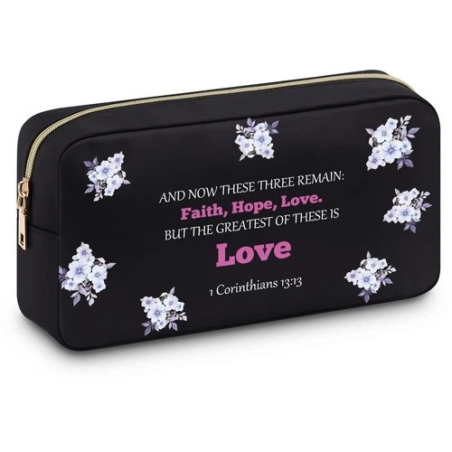 Faith Makeup Bag Inspirational Religious Gift for Women – One Size