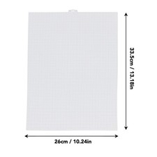 5Pcs Plastic Mesh Canvas Sheet 7 Count 33.5x26cm White Plastic Canvas Eye Mesh