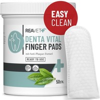 Reavet Denta Vital Zahnpflege Finger-Pads FüR Hunde Katzen 50Stk Zahnreinigung