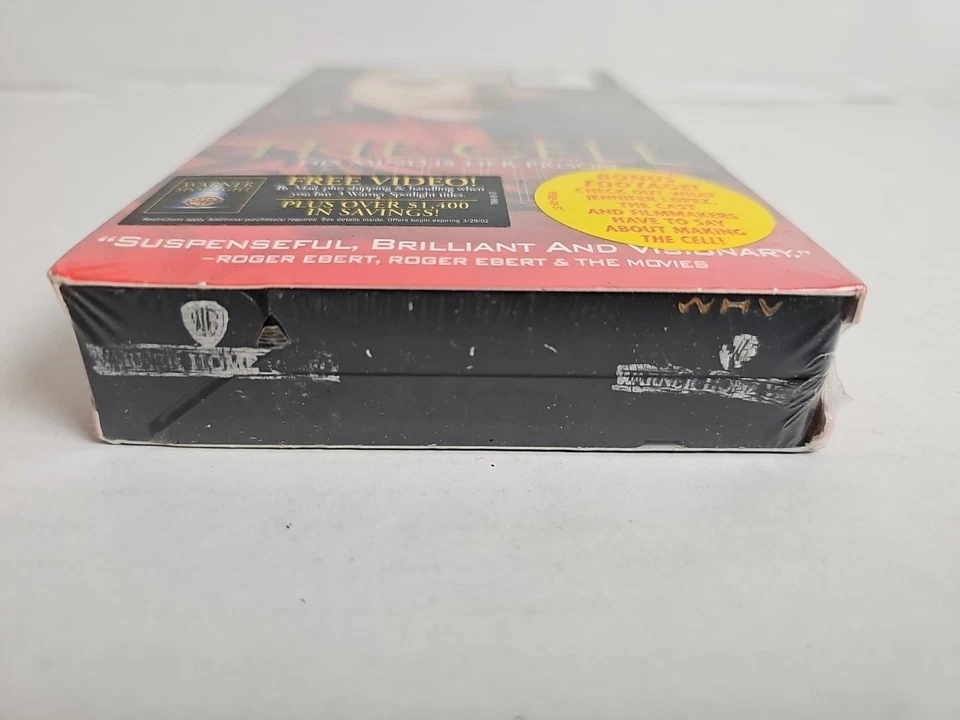 The Cell (VHS, 2000) NEW FACTORY SEALED Watermarks! Jennifer Lopez! Foto 3 de 4