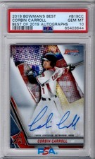 Corbin Carroll Auto 2019 Corbin Carroll Best Of 2019 Autographs #B19CC PSA 10