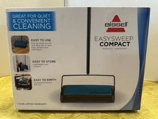 NEW Bissell Easy Sweep Compact Carpet & Floor Sweeper, Manual Operation 2484