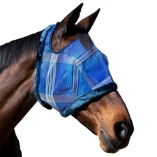 Kensington Fly Mask with Fleece Trim for Horses — Protects Face and Eyes from