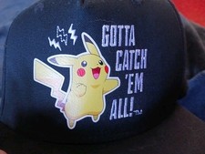 Pokemon Gotta Catch Em All Youth Hat Pikachu Cartoon Baseball Cap Black Snapback