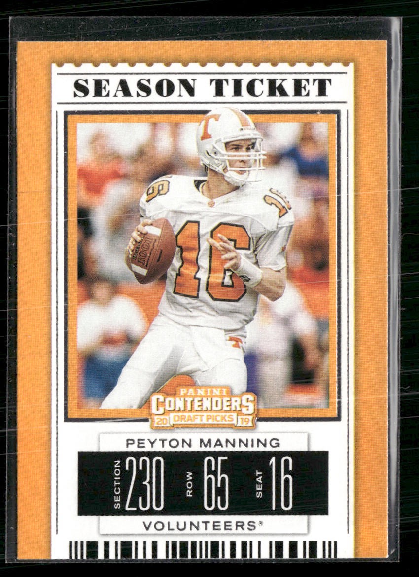 2019 Panini Contenders Draft Picks Collegiate #80 Peyton Manning
