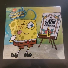 SpongeBob SquarePants 2005 16-Month Calendar SEALED Nickelodeon DayDream