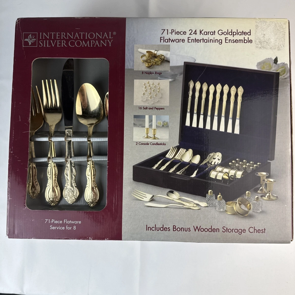 International Silver Flatware-Place Setting Antique US Silver
