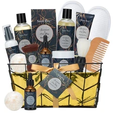 Fathers day gift baskets Birthday Day Gifts for Him Spa Gift Basket for Men, ...