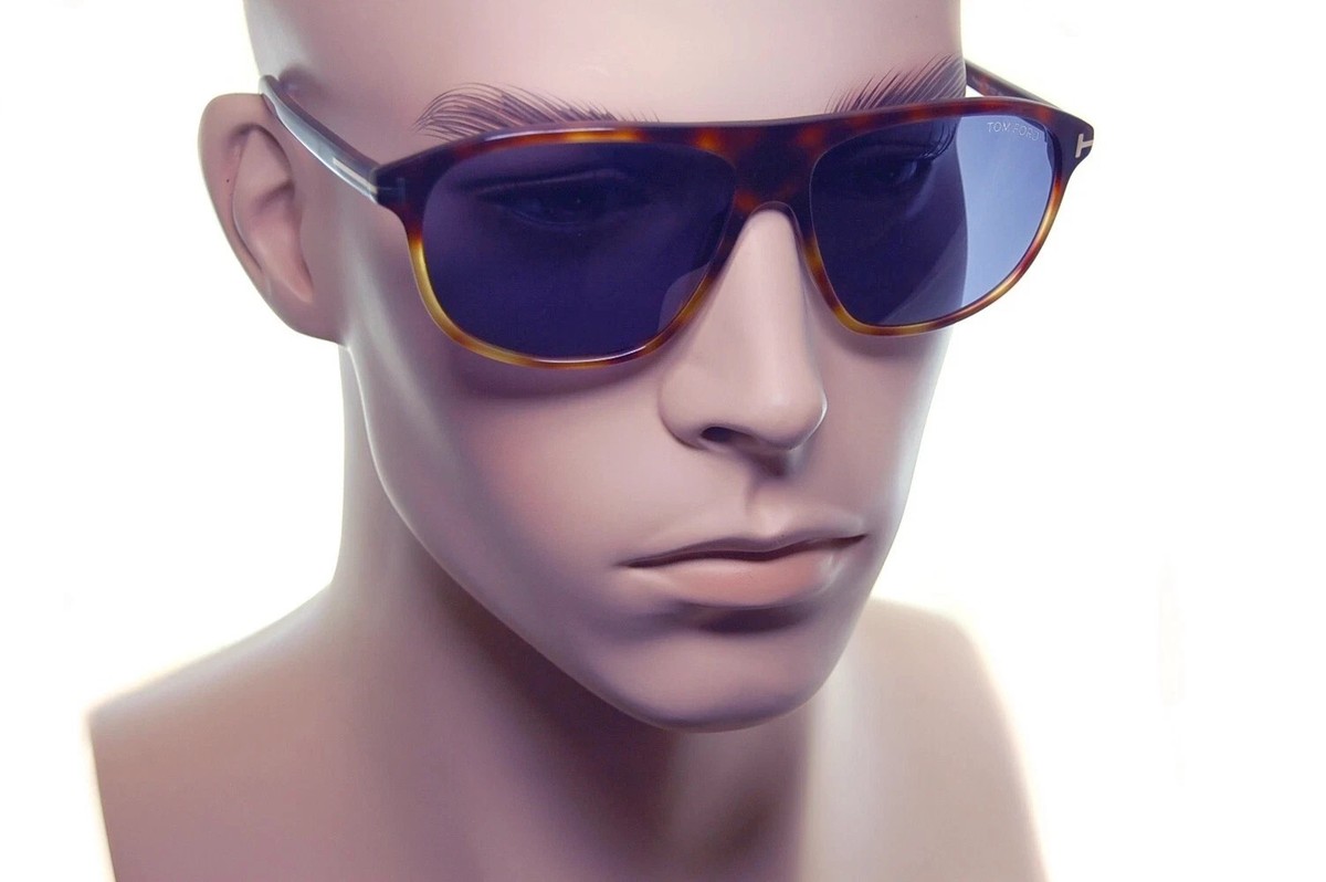TOM FORD PRESCOTT Mens Sunglasses TF1027 56V Large Square BROWN
