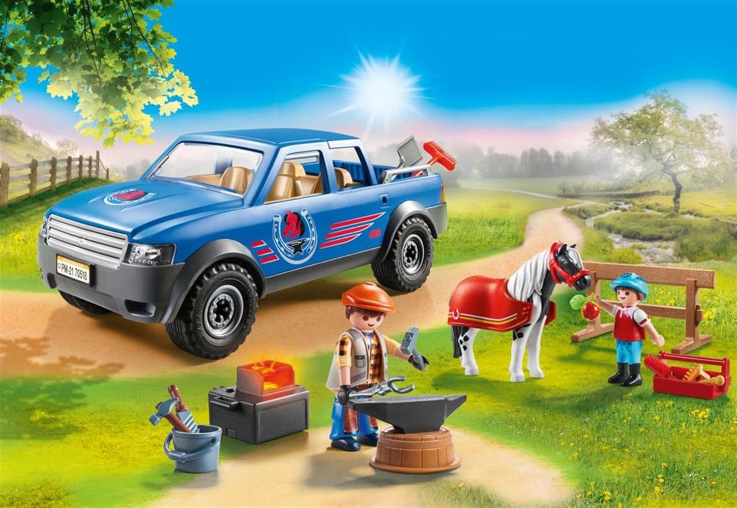 Playmobil 70518 Country Pony Farm Mobile Farrier Horse Farrier Horses toy toys