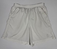 Vintage Nike Men s White On Court Tennis Shorts - Medium