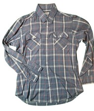 Levis Shirt Mens Large Vintage Western Button Up Plaid Lightweight