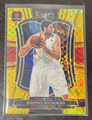 2025-26 Panini Select Euroleague Ioannis Bourousis GOLD 10/10