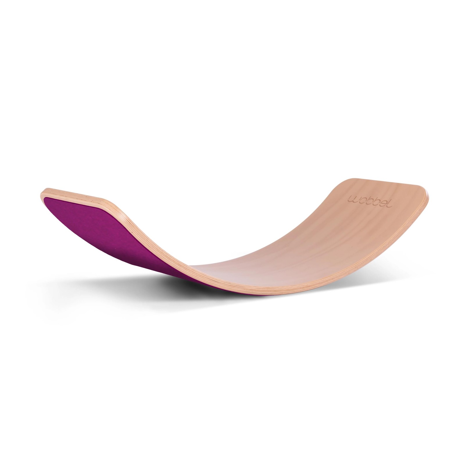 Wobbel Balanceboard transparent lackiert Raspberry Himbeere yogaboard 32690₽