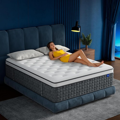 #ad 12quot; Twin Full Queen King Mattress Medium Firm Memory Foam Spring Pressure Bed $164.33