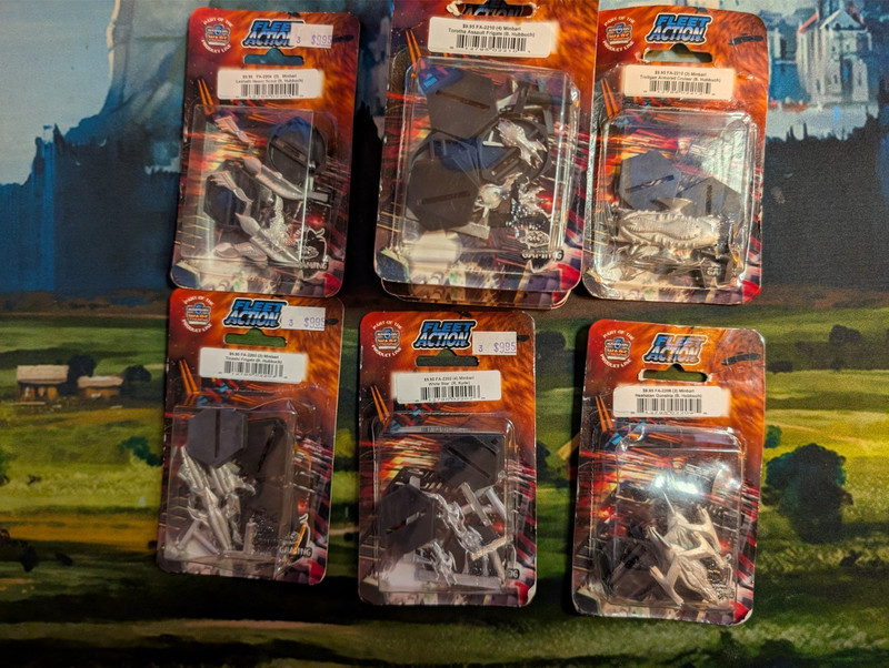 Babylon 5 Fleet Action Minbari Fleet Blister Lot New in Blisters OOP