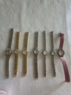 Vintage Ladies Lot of 6 Watches Timex X3, Carriage, Kim Rogers, Armitron, Indigo