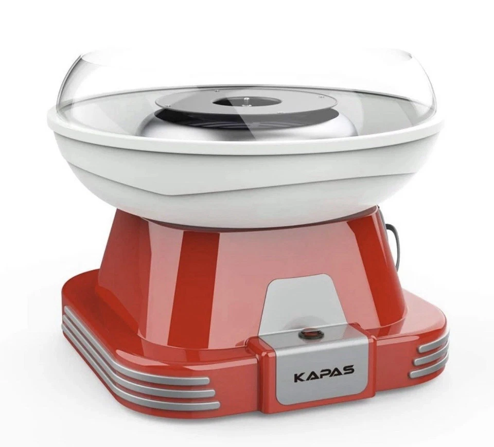 Cotton Candy Maker, Red Candyfloss Machine with Sucker for Kids' Party Holiday - Изображение 3 из 4