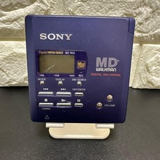 Sony MZ-R55 Recorder MiniDisc Walkman Blue For Parts Japan