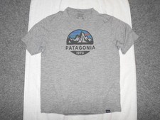 PATAGONIA CAPILENE COOL DAILY MENS MEDIUM HEATHER GRAY ATHLETIC T SHIRT