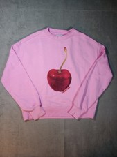 Zara Pink Cherry Nice Sweatshirt Girls Size 13-14 Limited Print