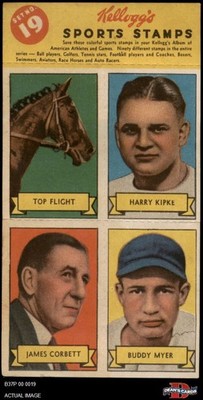 1937 Kellogg's Pep Sports Panel #19 Flight / Kipke / Corbett / Myer 3 - VG