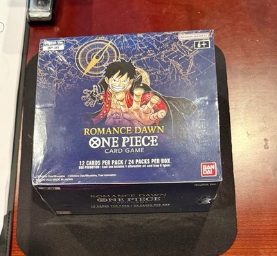 One Piece OP-01 Romance Dawn Booster Box BLUE BOTTOM English WAVE 1 NEW SEALED | eBay One Piece OP-01 Romance Dawn Booster Box BLUE BOTTOM English WAVE 1 NEW SEALED | eBay