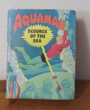Vintage 1968 Aquaman Scourge Of The Sea Whitman Superhero Rare Big Little Book