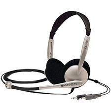 Koss CS100 Headset with Double-Sided Electret Noise-Cancelling Microphone, Gold