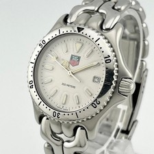 TAG Heuer S/el S99.013M Professional 200M Quartz White Dial Men's  Watch Vintage