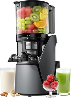 Eanoruus Juicer Machines, 3-In-1 Cold Press Juicer with 6.5'' Extra Large Chute, 