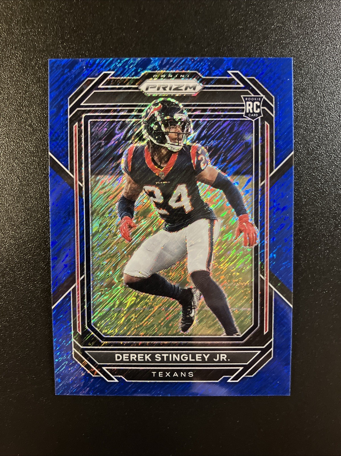 2022 Panini Prizm - Rookies Derek Stingley Jr. #369 Blue Shimmer /25 (RC)