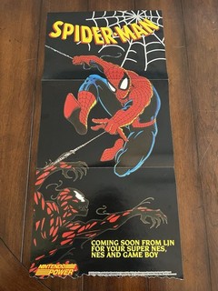 Nintendo Power Spider Man Poster SNES NES & Gameboy 1992