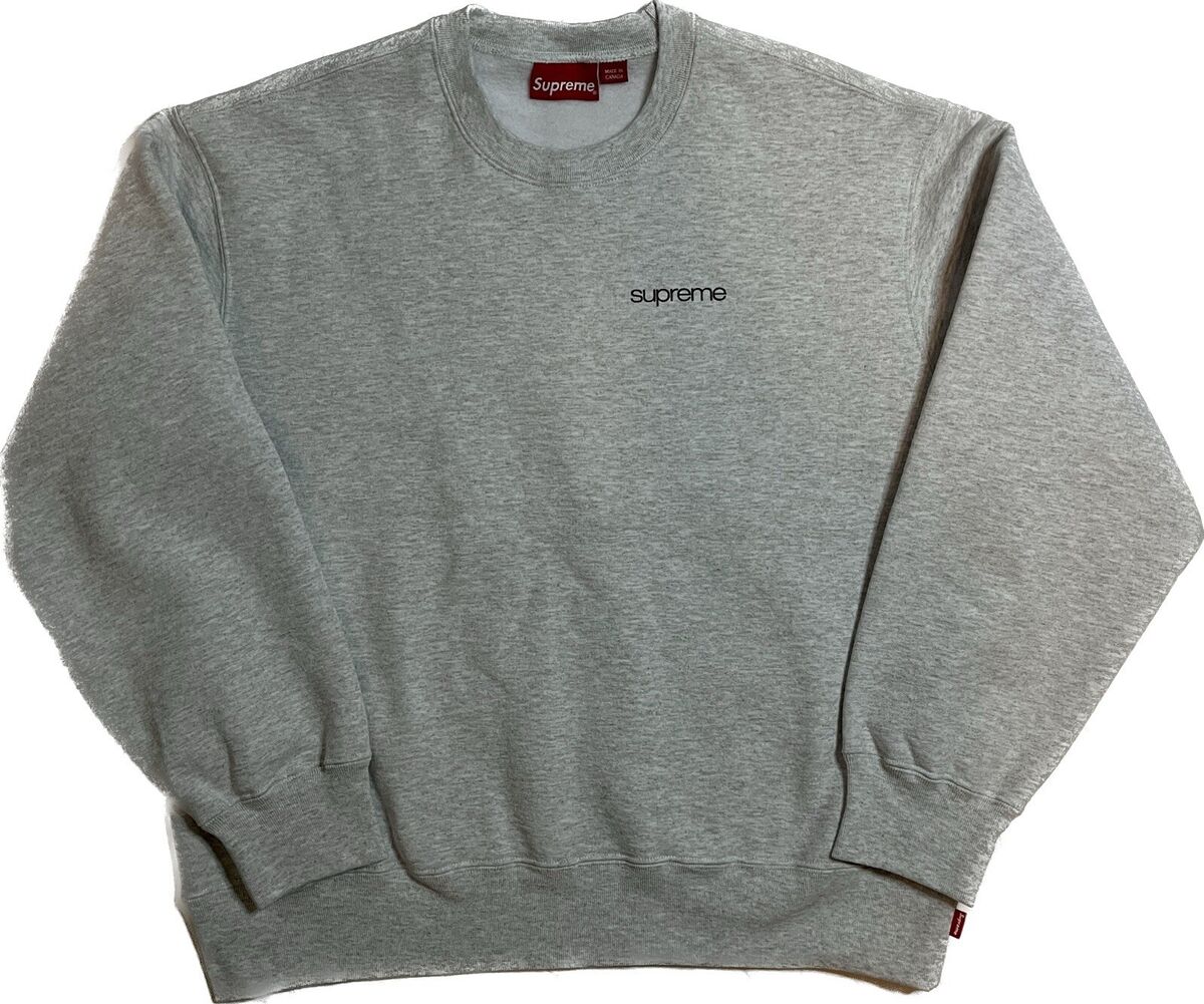 Supreme NYC Crewneck Ash Grey Size Medium | eBay Supreme NYC Crewneck Ash Grey Size Medium | eBay