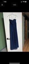 Davids Bridal Bridesmaid Dress Blue