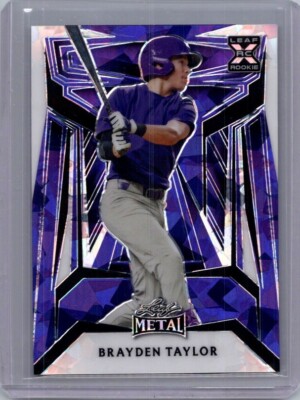 Brayden Taylor 2024 Leaf Baseball 1/1 Pre Production Proof
