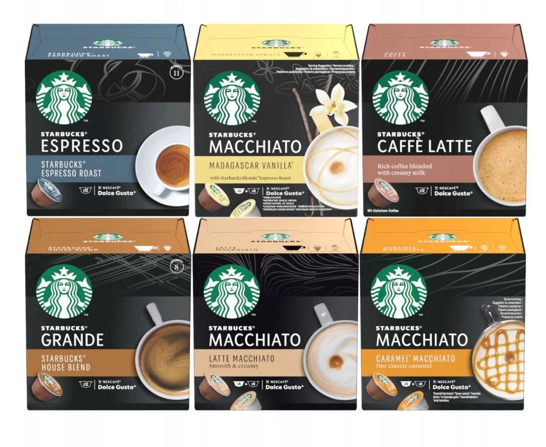 Starbucks Latte Macchiato Dolce Gusto Coffee Capsule With Coffee and Milk