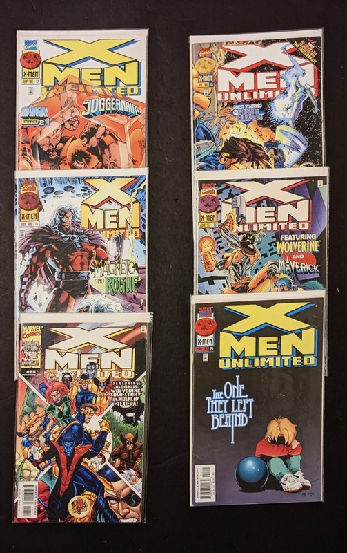 Marvel X-Men Unlimited Comic Book Lot - Magneto - Wolverine - Beast G/VG