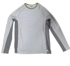 New Bonobos Fielder Men's Long Sleeve Performance Tee, Gray - Sie MEDIUM