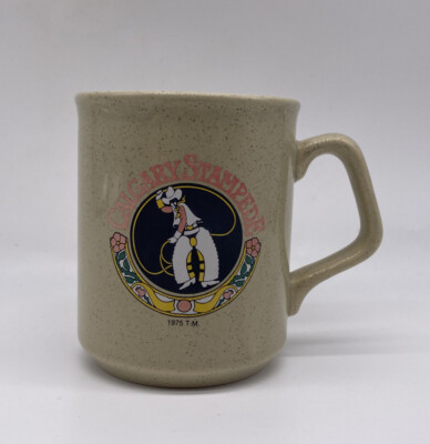 Vintage 1975 Calgary Stampede Coffee Mug Brown Rodeo Tams England Ceramic Cup