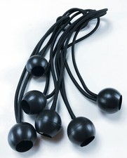 Cordones elásticos Canopy Ball, 8 pulgadas, 6 cables elásticos EA/PAQUETE - marrón, beige, negro