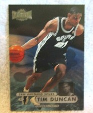 Tim Duncan RC 1997-98 Skybox Metal Universe Rookie Card#72!Spurs RC F GOAT HOF. rookie card picture